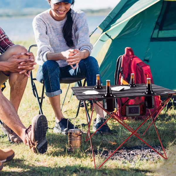 Wakeman Camp Table - Outdoor Folding Table with Cupholders and Carrying Bag for Camping by Outdoors 75-CMP1078